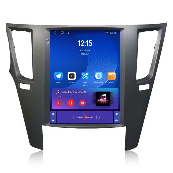 Navigatie dedicata cu Android tip tesla Subaru Subaru Outback / Legacy 2009 - 2014, 1GB RAM, Radio GPS Dual Zone, Touchscreen IPS 9.7" HD, Internet Wi-Fi, Bluetooth, MirrorLink, USB