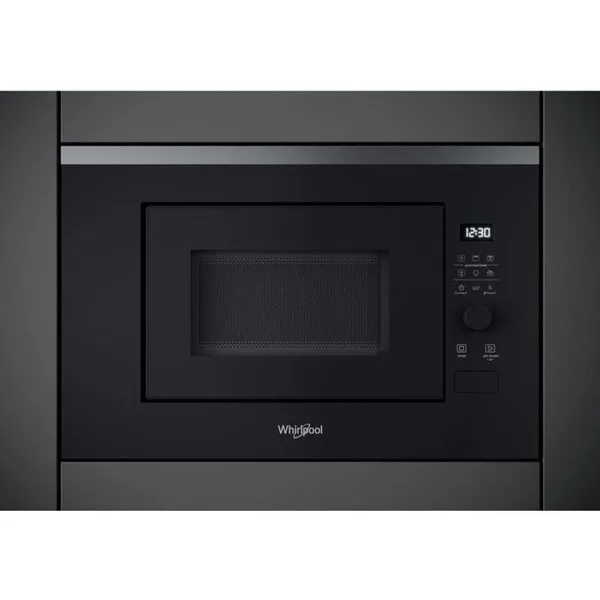 Cuptor cu microunde incorporabil Whirlpool WMF201G, Capacitate 20l, Putere 800 W, Grill, Jet Start, Jet Defrost, Negru