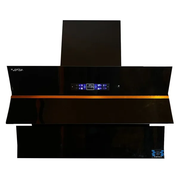 Hota Inteligenta FLORIDA S9006, control vocal, control prin gesturi, touch screen, curatare automata, Putere de absorbtie 840 mc/h, Motor brushless, Iluminare led, Clasa A, Negru, 60cm