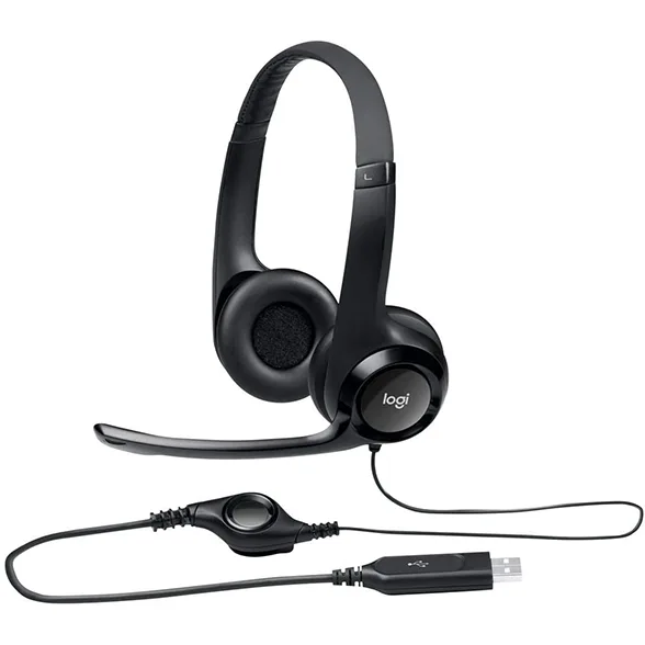 Casti H390 Headset cu microfon, negre