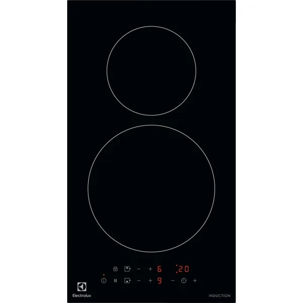 Plita incorporabila Electrolux LIT30230C, Inductie, 2 zone de gatit, Power boost, Control touch, 29 cm, Negru