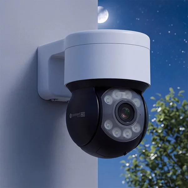 Camera IP wireless, rotativa PT, 5 Megapixel, microfon, difuzor, slot card microSD, infrarosu 20m, de exterior IP66 Kruger&Matz KM2207-3