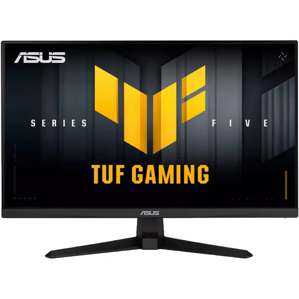Monitor Gaming ASUS TUF Gaming Series 5 VG249Q5A, 23.8", FHD (1920x1080), Fast-IPS, 200Hz, 0.3ms, 1ms(GTG), G-SYNC® compatible, AMD FreeSync™ Premium, ELMB, DisplayWidget Center, Gaming AI, Flicker-free, Adaptive-Sync, difuzoare 2Wx2, HDMI, DP, Negru