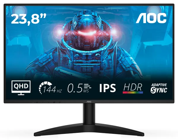 Monitor Gaming AOC Q24B36X, 23.8", 2560 x 1440 pixeli, Black, 3 ani Garantie