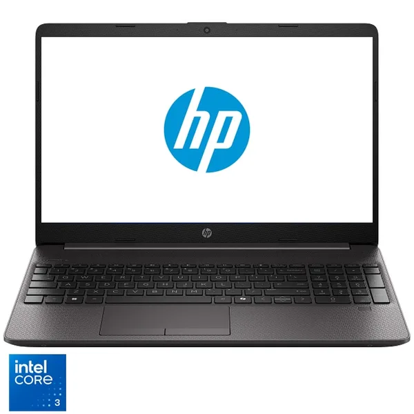 Laptop HP 250R G9 cu procesor Intel® Core™ 3 100U pana la 4.70 GHz, 15.6", Full HD, 16GB RAM, 512GB SSD, Intel Graphics, Free DOS, Dark Ash Silver