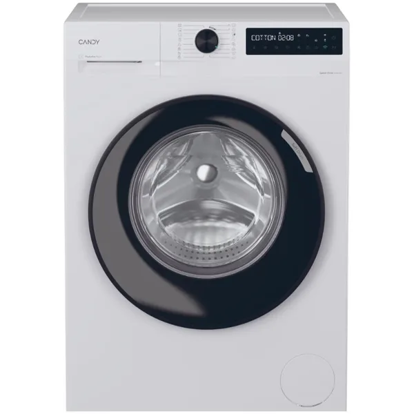Masina de spalat rufe Candy ProWash 500 BR 410B8-S, clasa A-20%, 10 kg, 1400 rpm, Motor Inverter, Steam, Touch display, Soft Drum, Dual Spray, Programe rapide de spalare, Wifi, alba