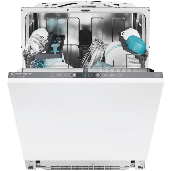 Masina De Spalat Vase Incorporabila Rapido 13 Seturi 8 Programe Clasa C WiFi Motor Speed-Drive Inverter Usa Inteligenta 597x555x818 Alb