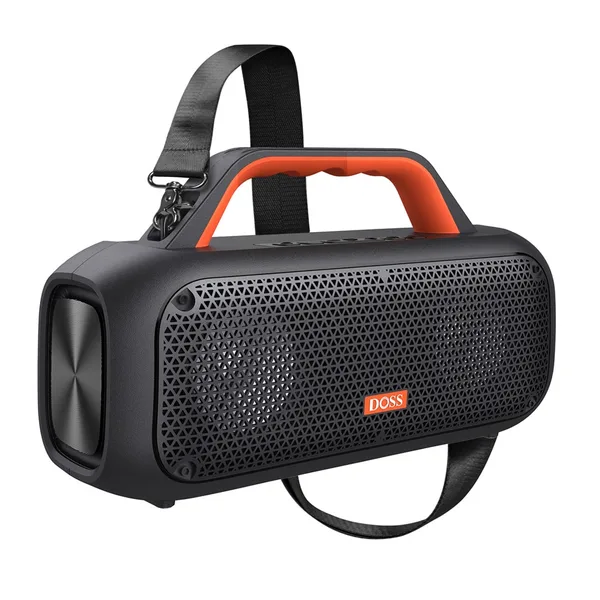 Boxa Portabila DOSS Extreme Boom, 60W, 30 ore autonomie, impermeabil IPX6, portocalie