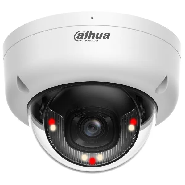 Camera IP Dahua IPC-HDBW1839E1-A-IL-0280B-S6, 4K, lentila 2.8mm, Smart Dual Light 30m, microfon, PoE, IP67, IK8