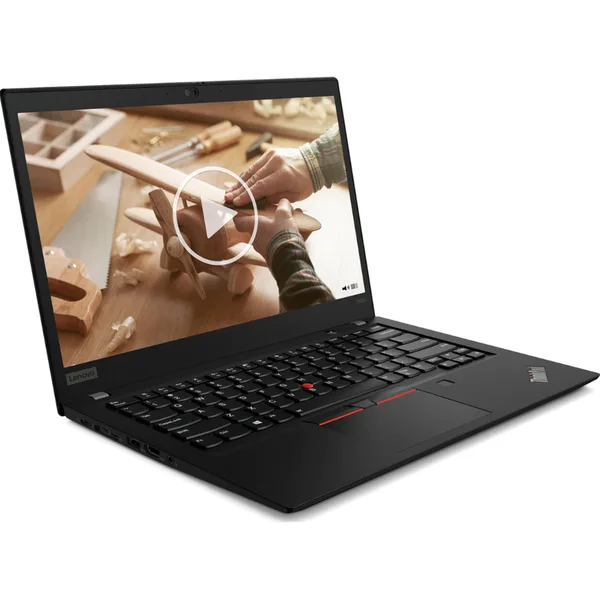 Laptop Refurbished ThinkPad T490 FHD 14 inch Intel Core i5-8250U 8GB 256GB SSD Windows 11 Pro Black