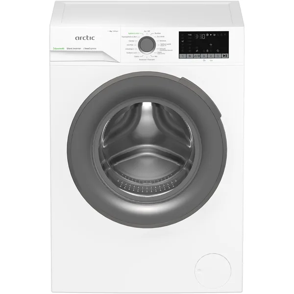 Masina de spalat rufe Arctic APLM2WFSU28411WGS, incarcare frontala, 8kg, 1400 rpm , clasa A, Slim, motor Silent Inverter,tehnologie IronExpress, Steam, Add-in, 15 programe spalare, alba