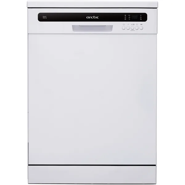Masina de spalat vase independenta Arctic AODFN1532W , 13 seturi, clasa energetica E, Rapid start, prespalare,60cm Gri Inox