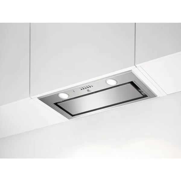 Hota incorporabila Electrolux LFG716X, Putere de absorbtie 700 mc/h, Conectivitate plita, Iluminare LED, Clasa A, 54 cm, Inox
