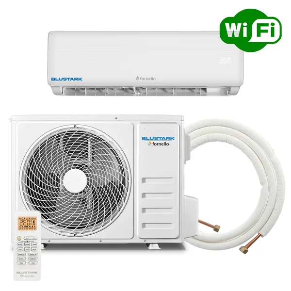 Aer conditionat Fornello BluStark FAN 18 CB 18000 BTU clasa energetica A++ WI-FI cu kit de instalare inclus
