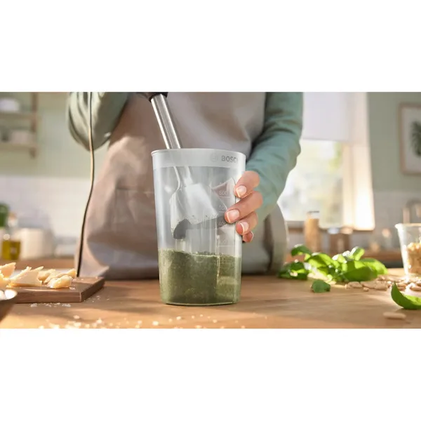 Blender Home ErgoMaster MSM4W220 Series 4 Hand Blender, White/Stainless Steel, 600 Watts, with Chopper