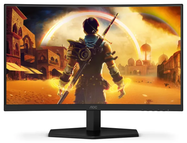 Monitor Gaming AOC C24G42FE, 24", 1920 x 1080 pixeli, Black, Red, 3 ani Garantie