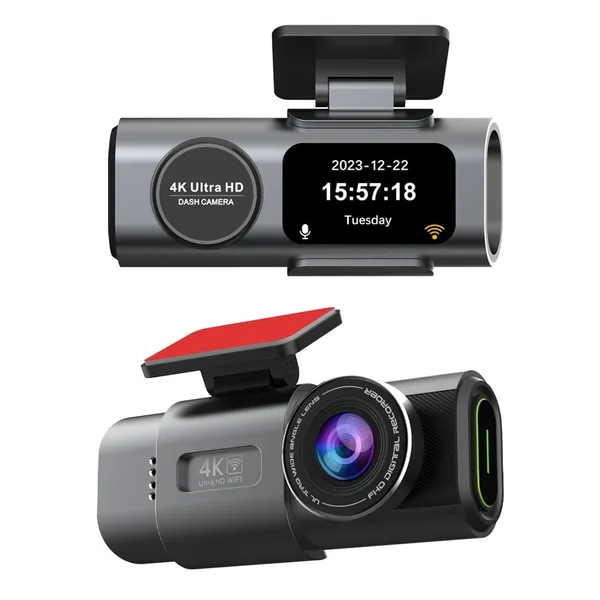 Camera Auto DVR, 4K Ultra HD, Vedere nocturna, G-Sensor, GPS, Camera marsarier, 170° unghi, Inregistrare in bucla