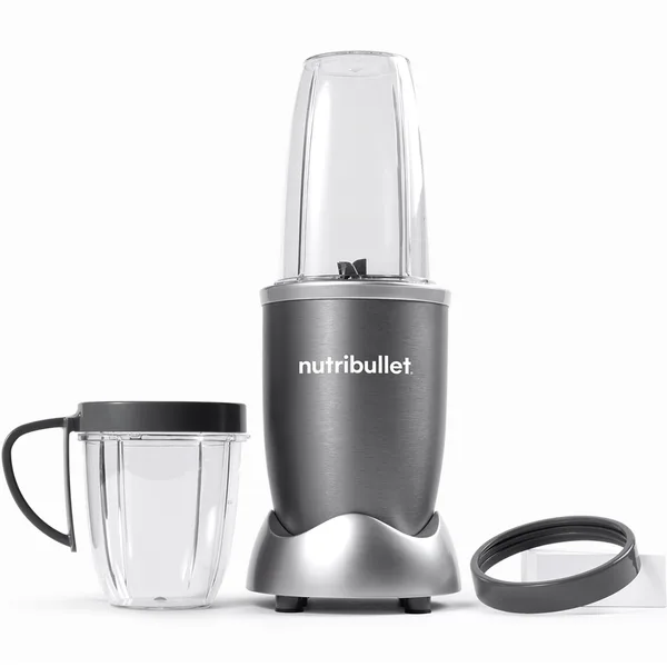 Blender Nutribullet® Original 0C22300024, 600W, 1 viteza, cupa 0.5l, cupa inalta 0.7l, Argintiu